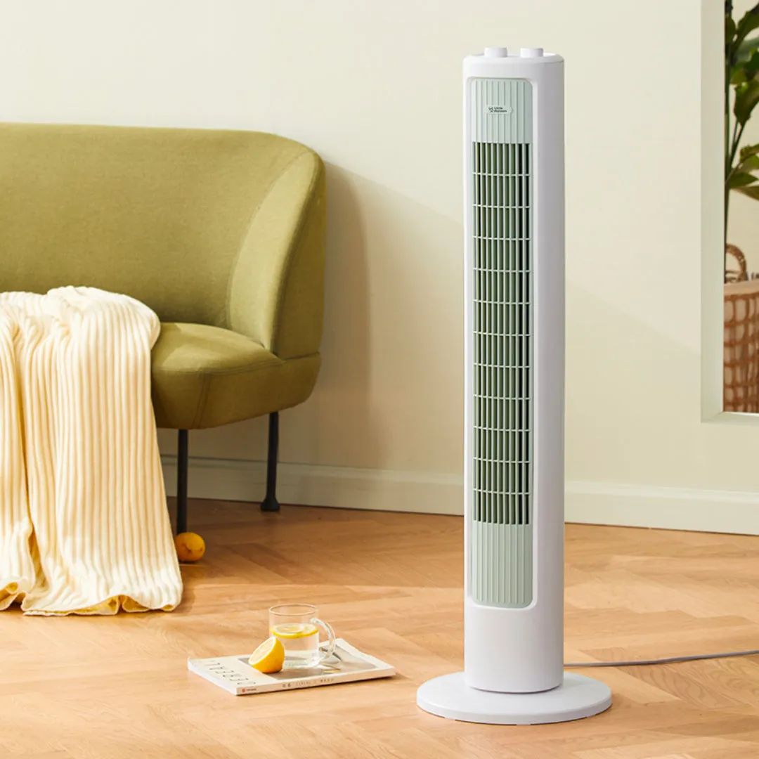 小浣熊 落地大风量无叶塔扇 家用风扇摇头低噪电风扇 Oscillating Tower Fan 40W