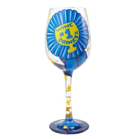 #1 Wine Drinker Wine Glass by Lolita®