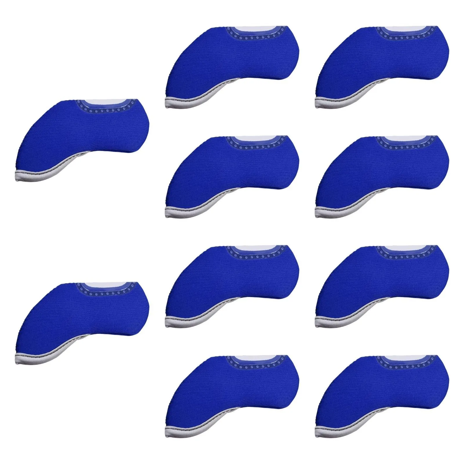 10 Pieces Golf Head Cover Protective Sleeves for Golf Cue Golf Games Outdoor Blue