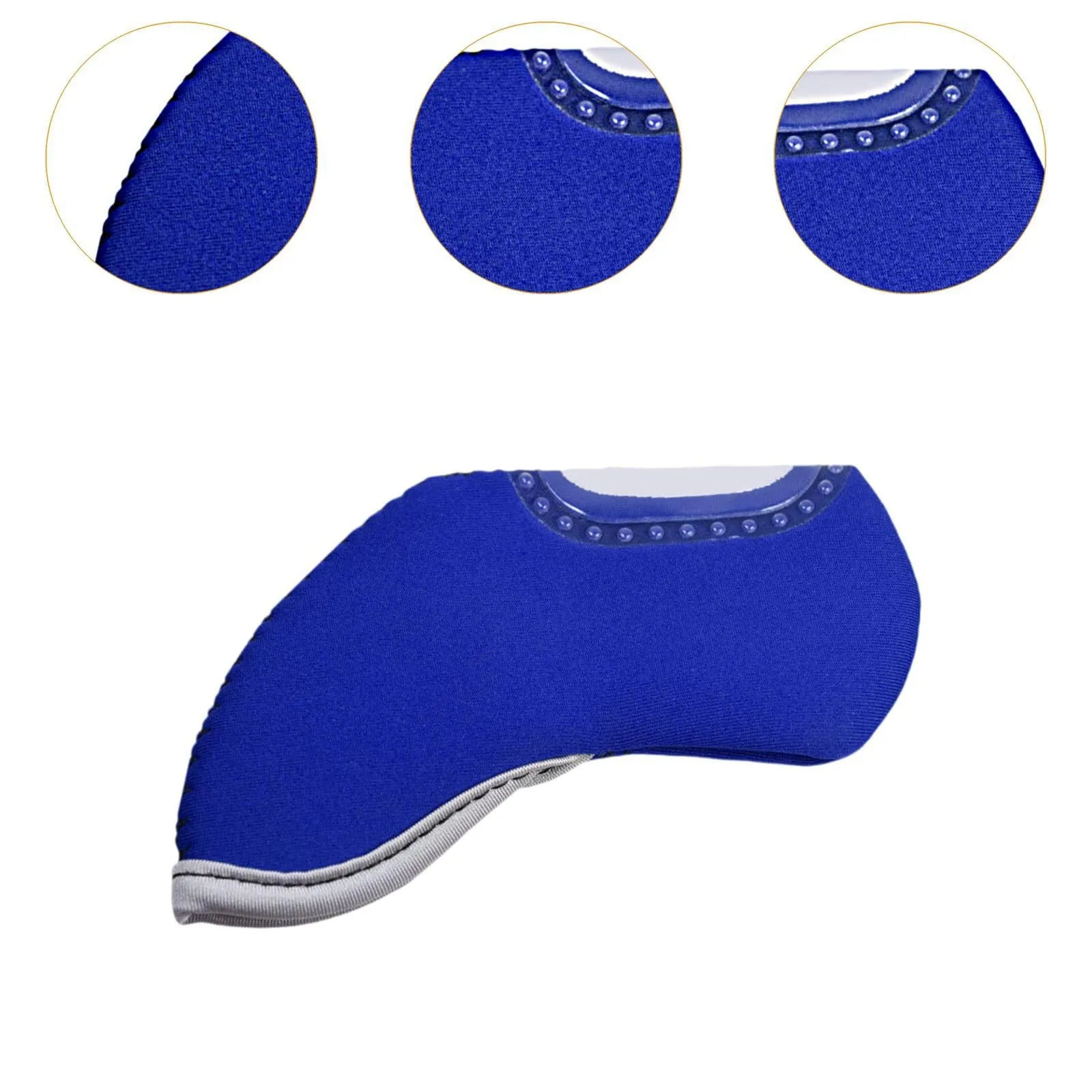 10 Pieces Golf Head Cover Protective Sleeves for Golf Cue Golf Games Outdoor Blue