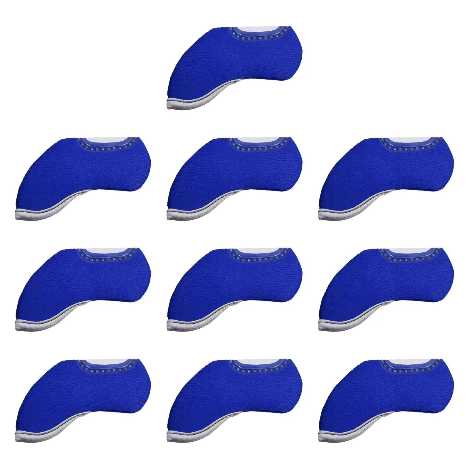 10 Pieces Golf Head Cover Protective Sleeves for Golf Cue Golf Games Outdoor Blue