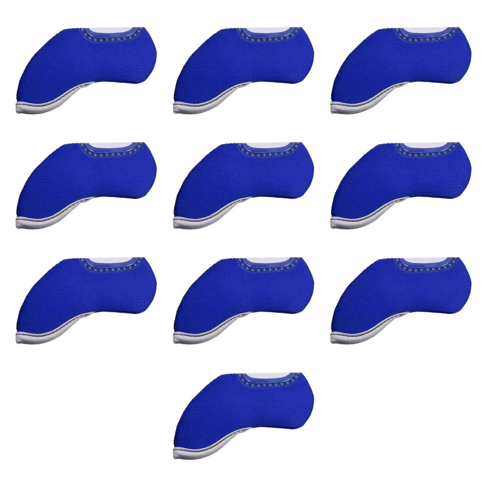 10 Pieces Golf Head Cover Protective Sleeves for Golf Cue Golf Games Outdoor Blue