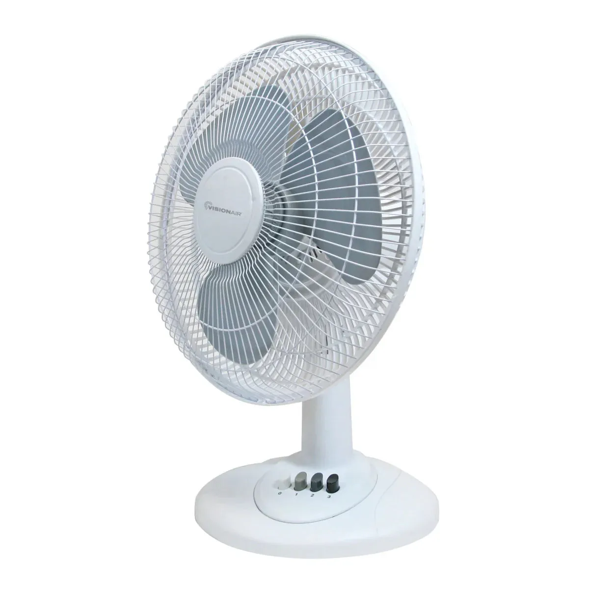 12-inch Oscillating Table Fan - White