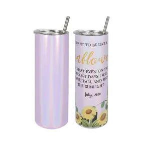 20oz Stainless Steel Tumbler - Sparkle Purple