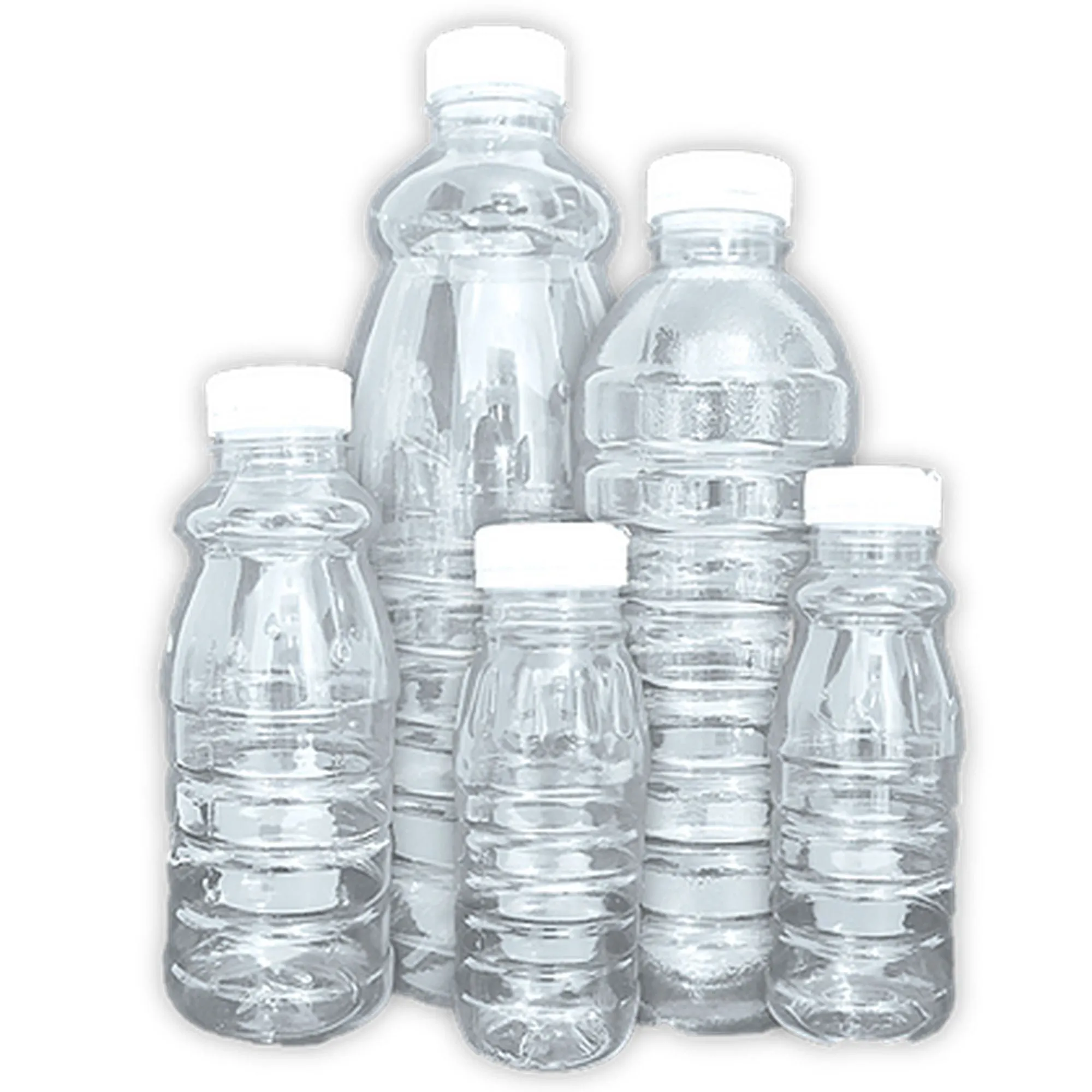 250ml PET Plastic Bottle Grip Design with Cap