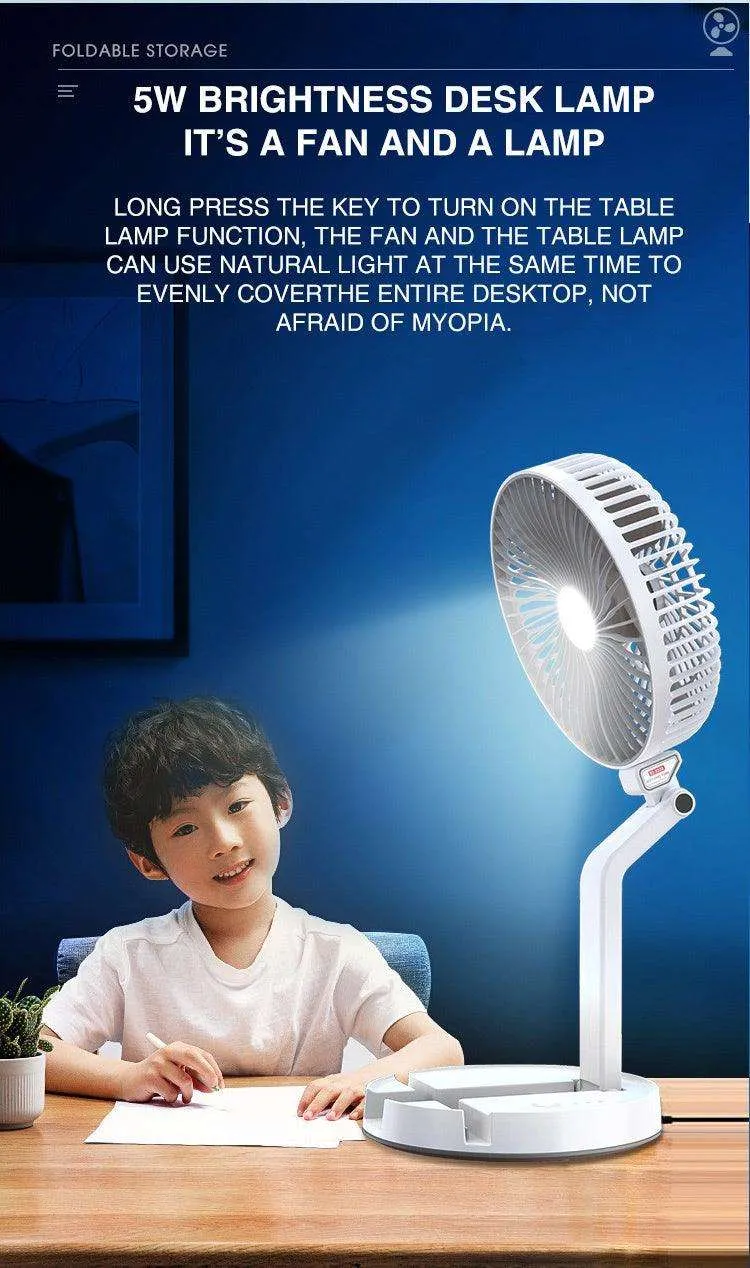 3-Speed USB Foldable Portable Telescopic Fan