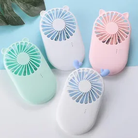 4830 Handheld Fan Creative Mini Fan Personal Fan USB Fan Pocket Fan with Bracket Table Personal Fan for Desktop Mini Fan Mini Fans Personal Fans (Battery Not Include)