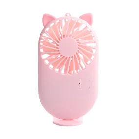 4830 Handheld Fan Creative Mini Fan Personal Fan USB Fan Pocket Fan with Bracket Table Personal Fan for Desktop Mini Fan Mini Fans Personal Fans (Battery Not Include)