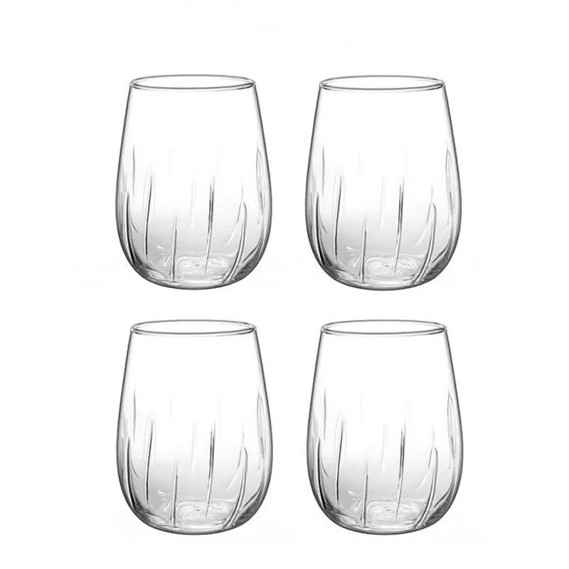 4Pcs 490Ml Mistral Aerating Stemless Wine Glass