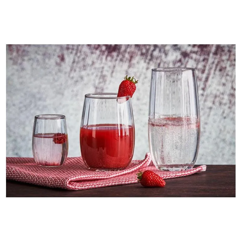 4Pcs 490Ml Mistral Aerating Stemless Wine Glass