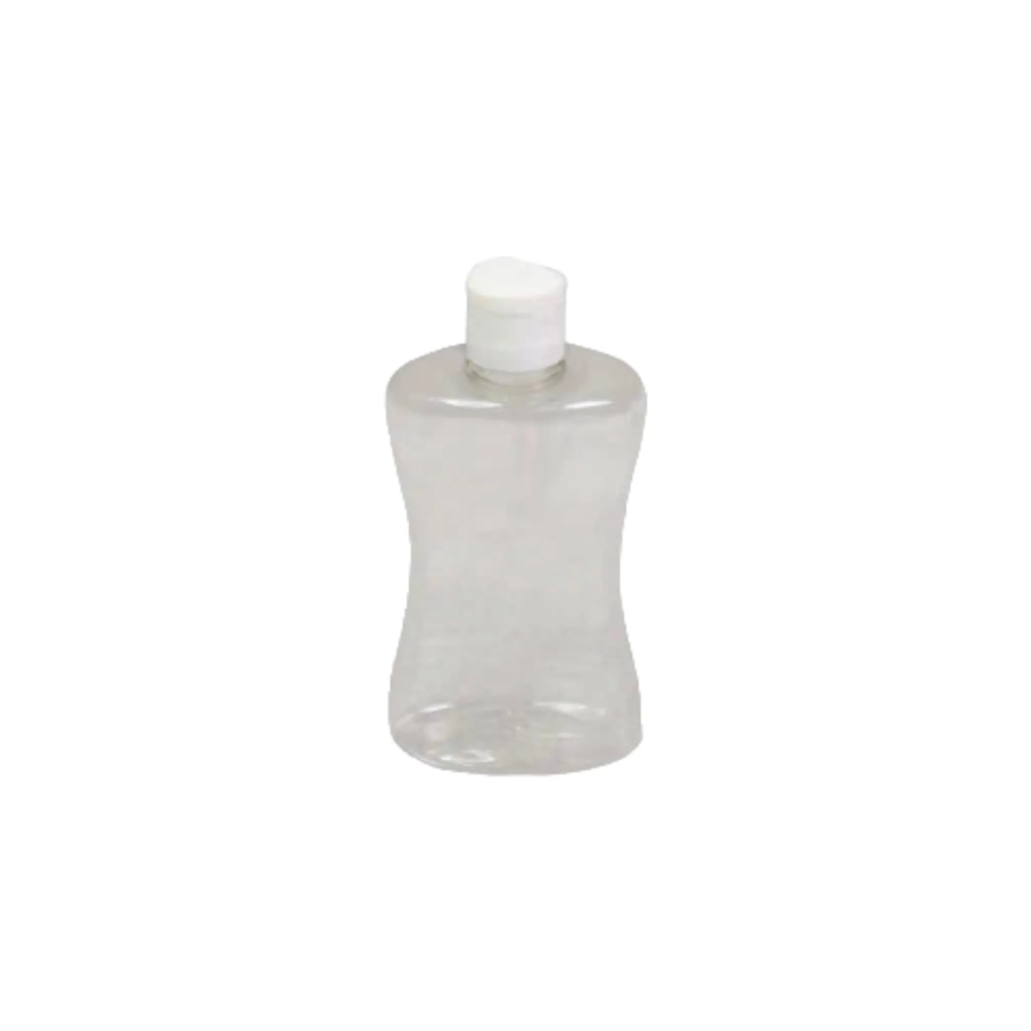 50ml PET Curve Plastic Bottle Clear with Flip Lid