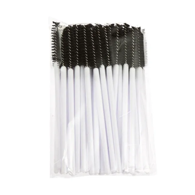 50Pcs/Pack Disposable Eyelash Brushes Mascara Wands Applicator Wand Brushes Eyelash Comb Brushes Spoolers Makeup Tool Kit