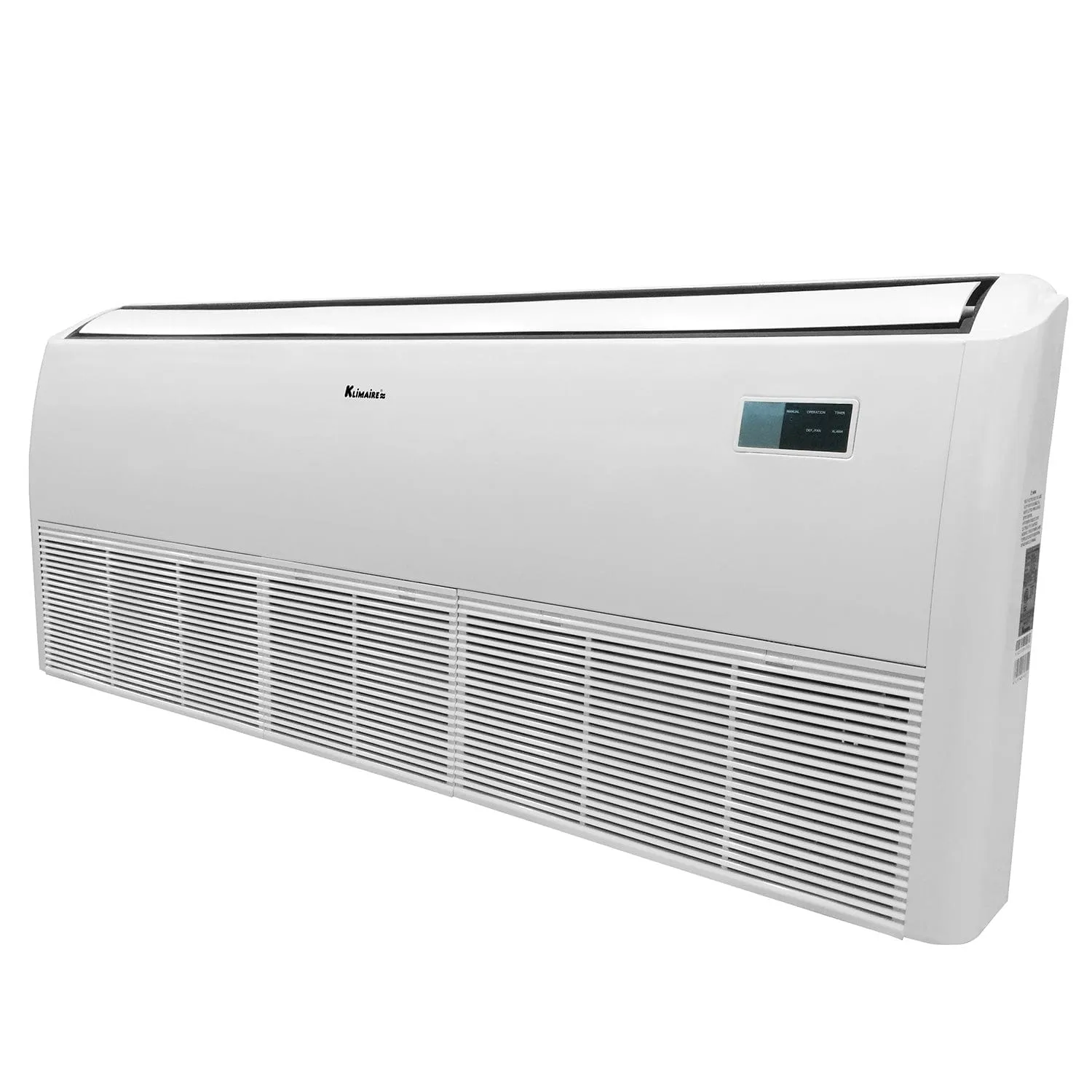 60,000 BTU Klimaire Ductless Ceiling Suspended Unit with 48,000 BTU up to 14.3 SEER2 Air Conditioner