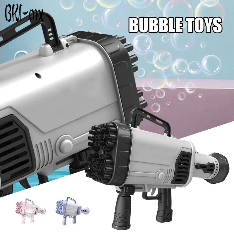 64 Holes Electric Boom Bubble Maker Gun