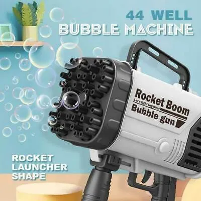 64 Holes Electric Boom Bubble Maker Gun