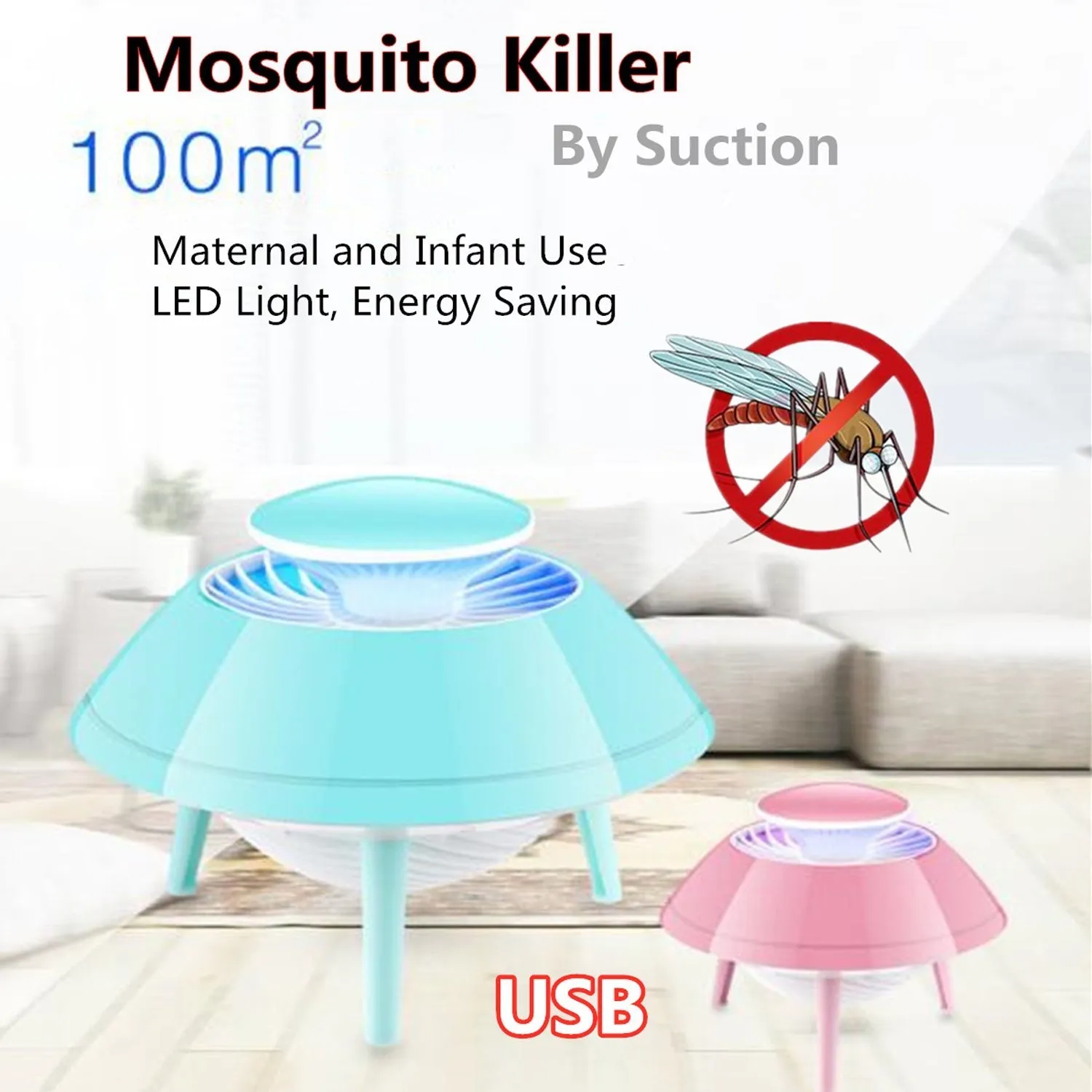 6465 Mosquito Trap Killer Space Ship Design lamp Flying saucer mosquito catcher suction Machine