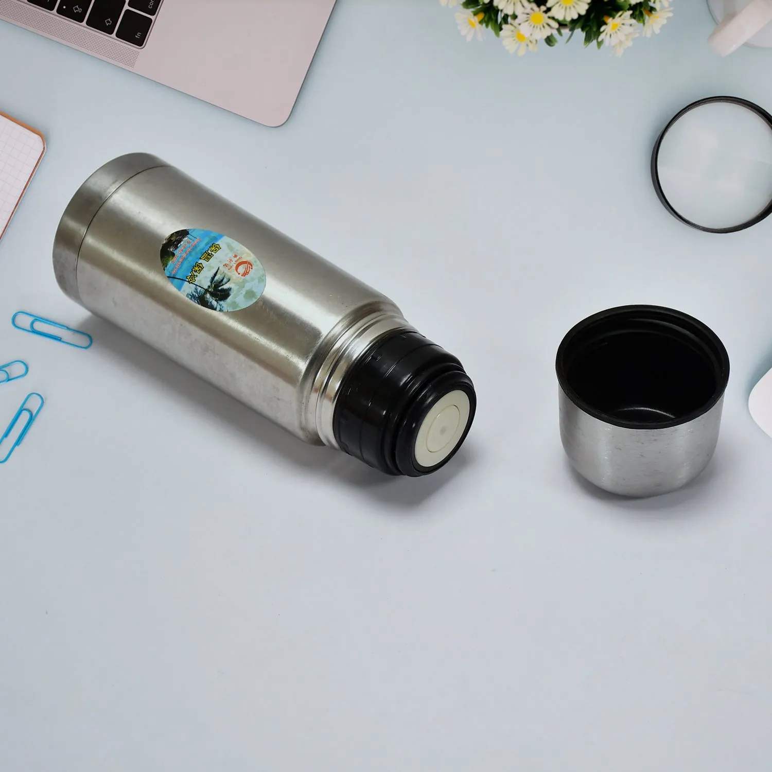 6755 Mini Stainless Steel Thermos Bottle 200Ml