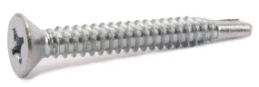 8-18 x 1 Phillips Flat Self Drill Screw Zinc Plated