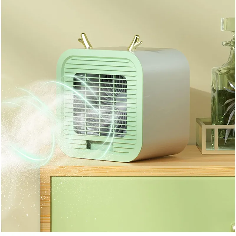 Adjustable Airflow Portable Air Conditioner Fan Bl-405 Green