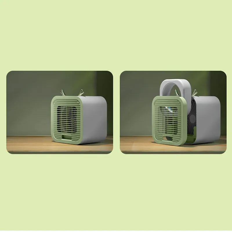 Adjustable Airflow Portable Air Conditioner Fan Bl-405 Green