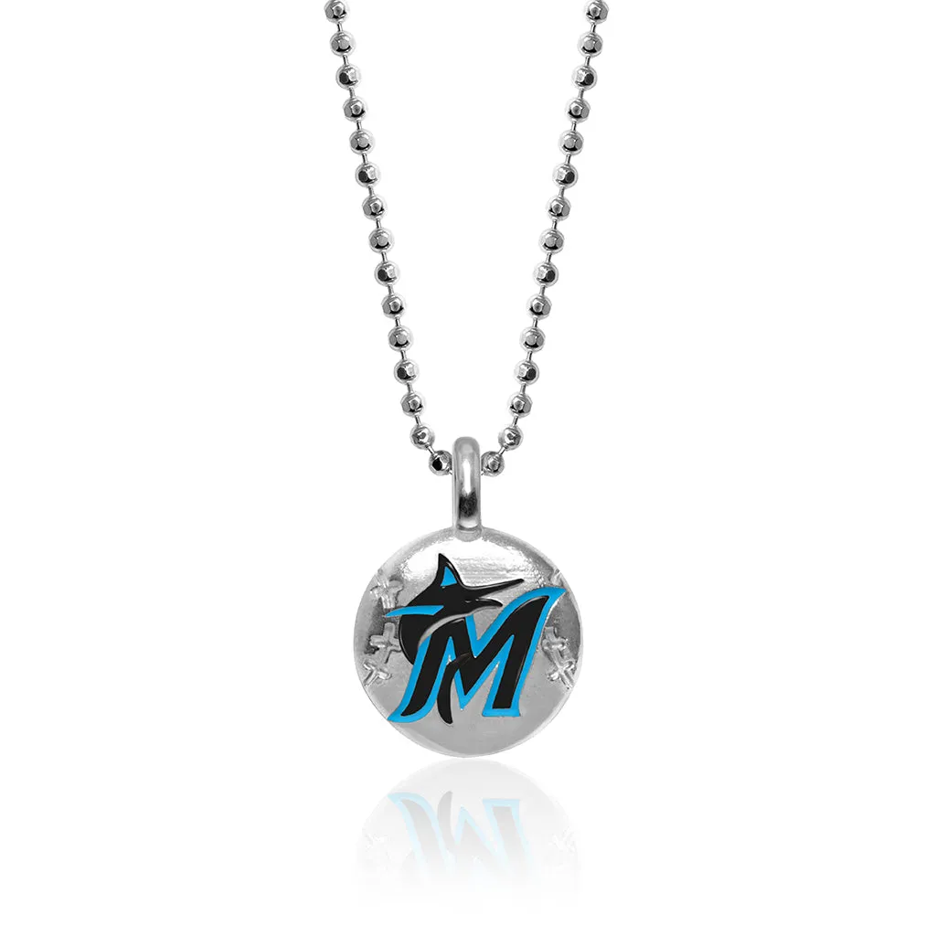 Alex Woo MLB Miami Marlins Baseball Disc Charm