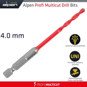 ALPEN PROFI MULTICUT DRILL BIT 4MM HEX SHANK ALP27204