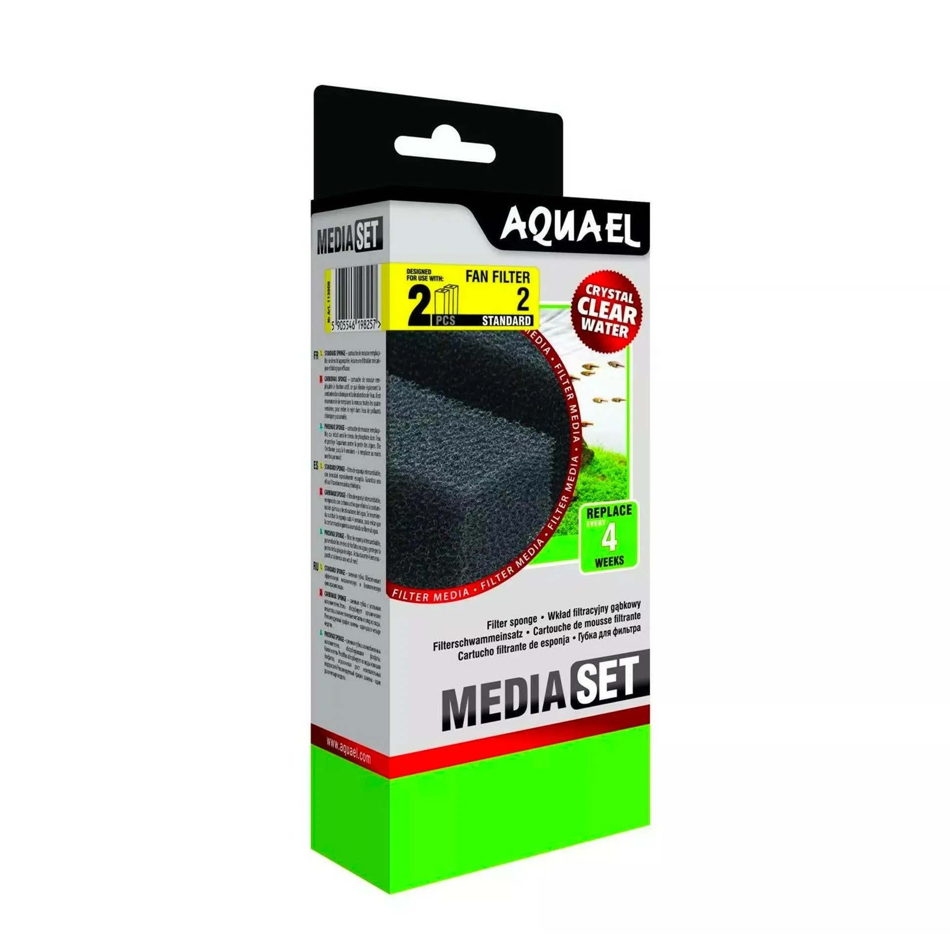 AquaEl Fan Filter 2 Standard Sponges - x2