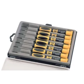 Aven 13940 Precision Chromium Vanadium Steel Slotted/Phillips Screwdriver Set, 7 Piece