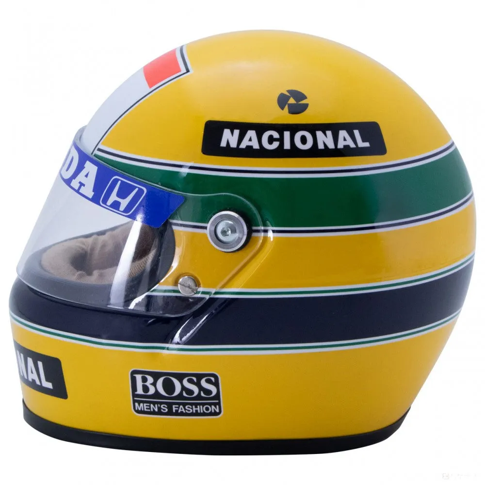 Ayrton Senna Mini Helmet 1988, 1:2 scale, Yellow, 2020