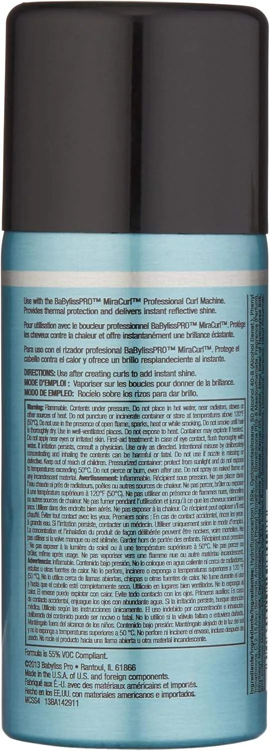 BaBylissPRO MiraCurl Thermal Shine Spray 4.4 oz