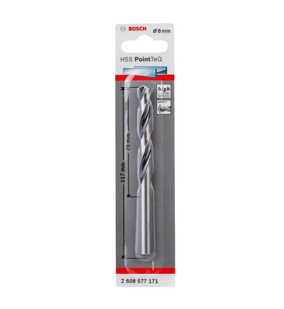 Bosch | Drill Bit HSS PointTeQ 8,0mm 1Pc