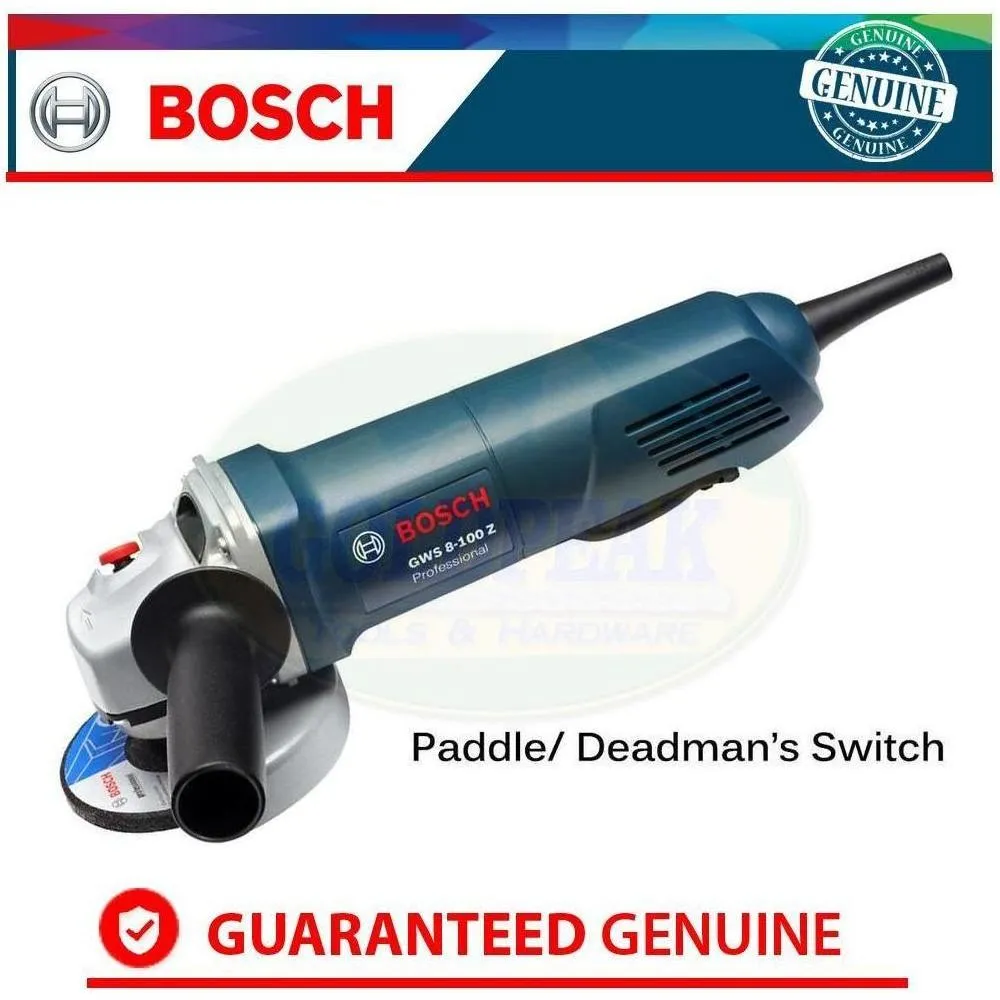 Bosch GWS 8-100 Z Angle Grinder (Deadman's Switch)