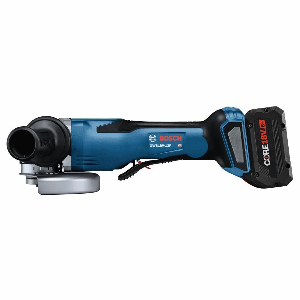 Bosch GWS18V-13PB14 PROFACTOR 18V 5 – 6 In. Angle Grinder with Paddle Switch with (1) CORE18V 8 Ah High Power Battery