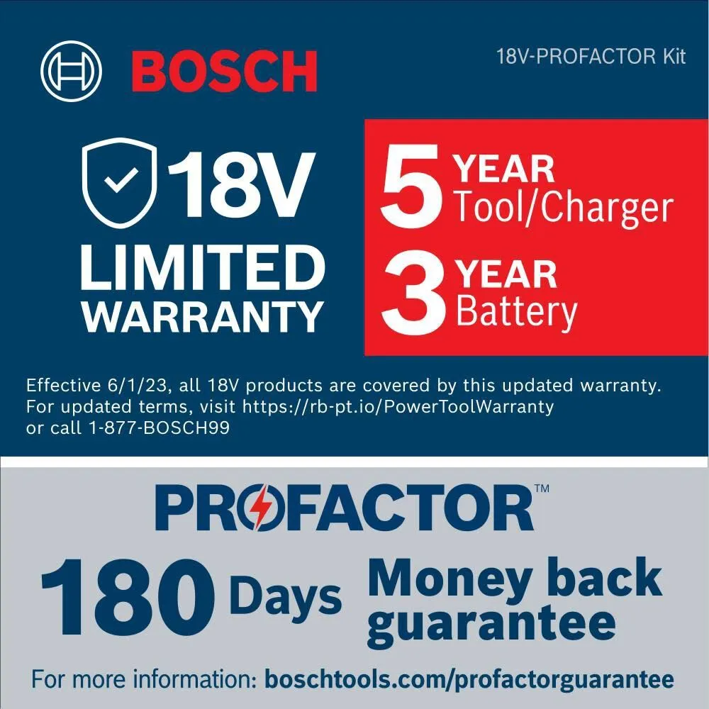 Bosch GWS18V-13PB14 PROFACTOR 18V 5 – 6 In. Angle Grinder with Paddle Switch with (1) CORE18V 8 Ah High Power Battery