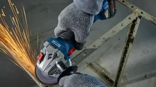 Bosch Professional 18V Brushless 4-1/2" Angle Grinder with Slide Switch (Bare Tool)