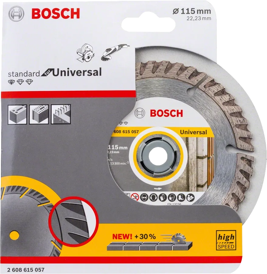 Bosch Professional | Cutting Disc Std for Univ. 115X22,23X2,0mm Segmented