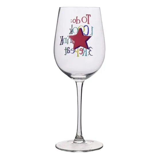 Brightside Wine Glass Cook Drink Repeat