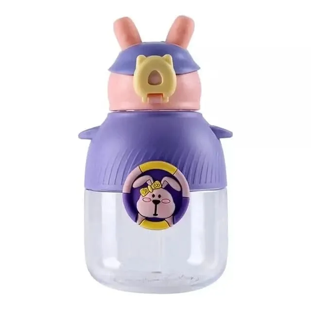 Bunny Shape Tumbler Sipper Water-Bottle (650ml)