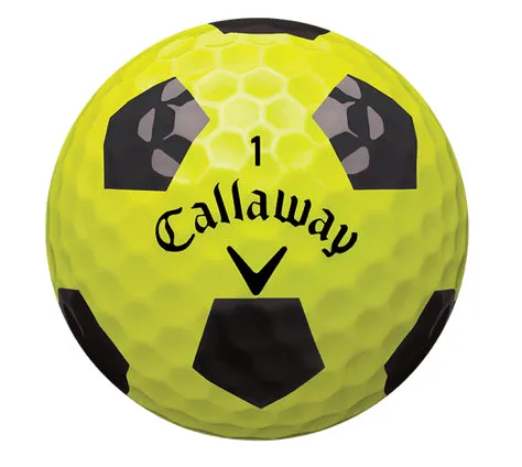 Callaway Chrome Soft X Truvis Golf Balls Yellow/Black