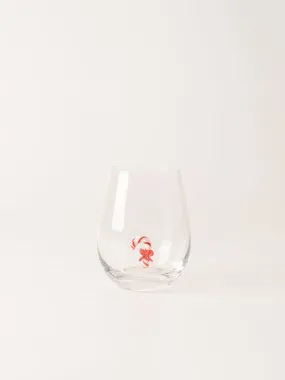 Candy Cane Stemless Wine Glass