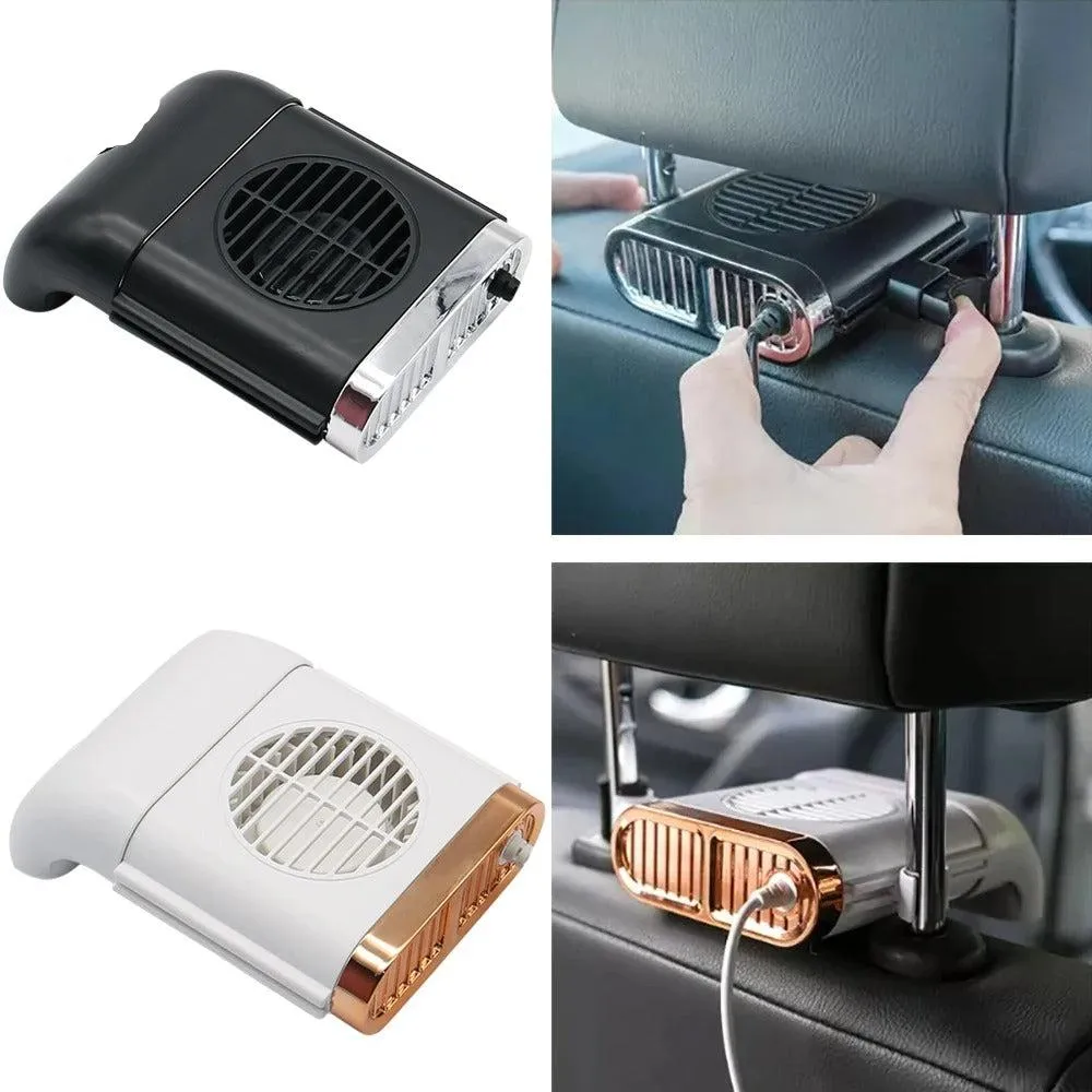 Car Back Seat Mini USB Fan - Portable Car Cooling