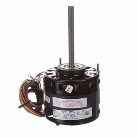 Century Direct Drive Motor, 1075 RPM, 1/5-1/6-1/10 HP, 230 V, 42 Frame, Open Air Over