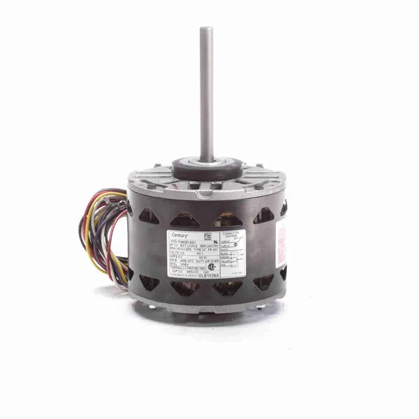 Century OEM Replacement Motor, 1075 RPM, 1/3  HP, 115 V, 48 Frame, Open Air Over