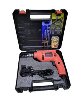 Cheston 10mm Drill Machine Kit Screwdriver Reverse Forward Rotation with Variable Speed for Wall, Metal, Wood Drilling with 80 Accessories in Tool Box Case