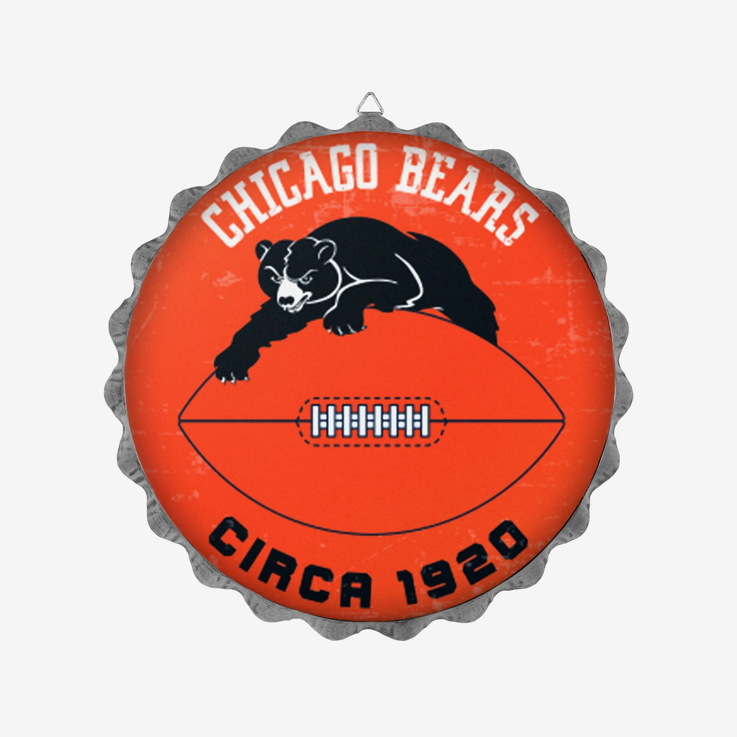 Chicago Bears Retro Bottle Cap Wall Sign