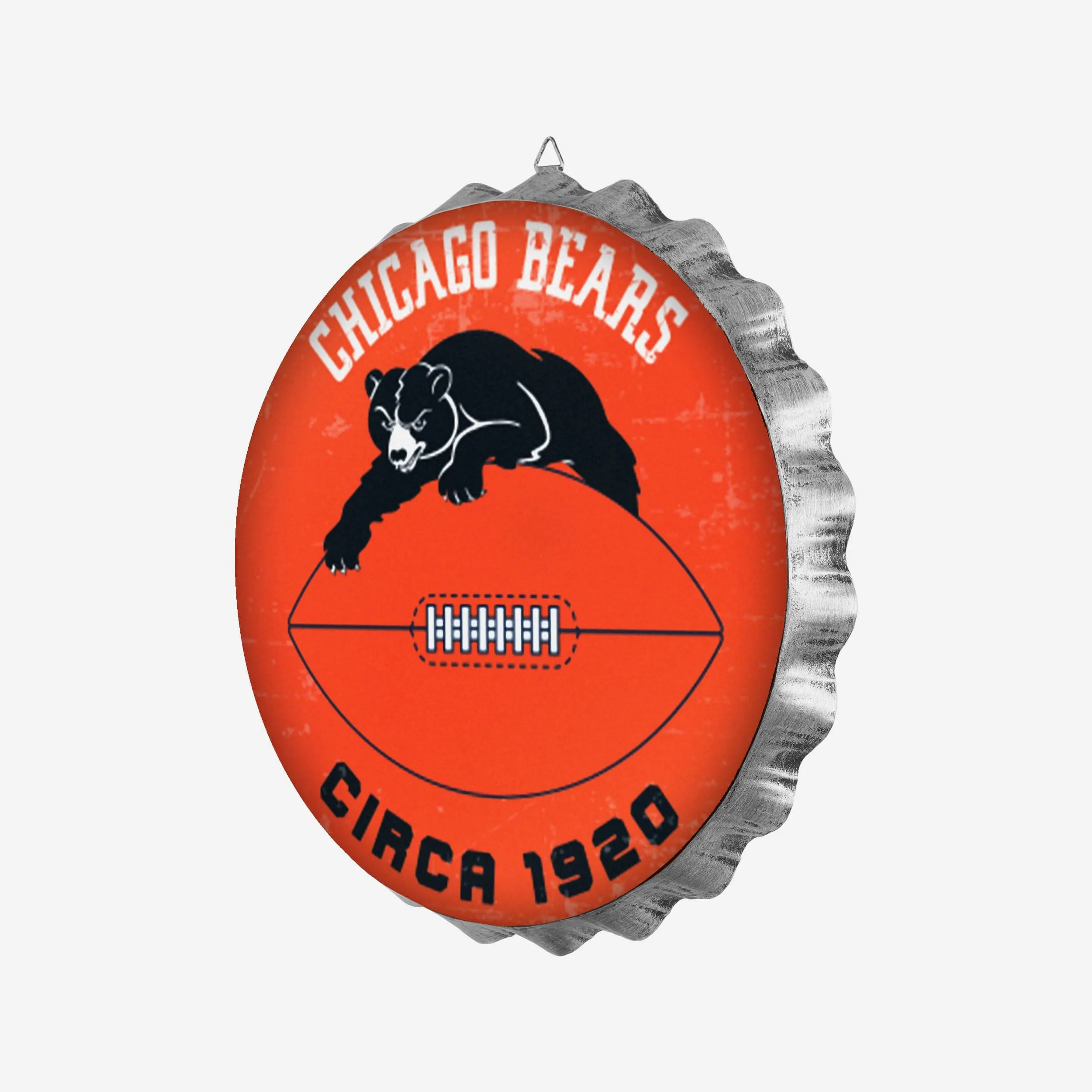 Chicago Bears Retro Bottle Cap Wall Sign