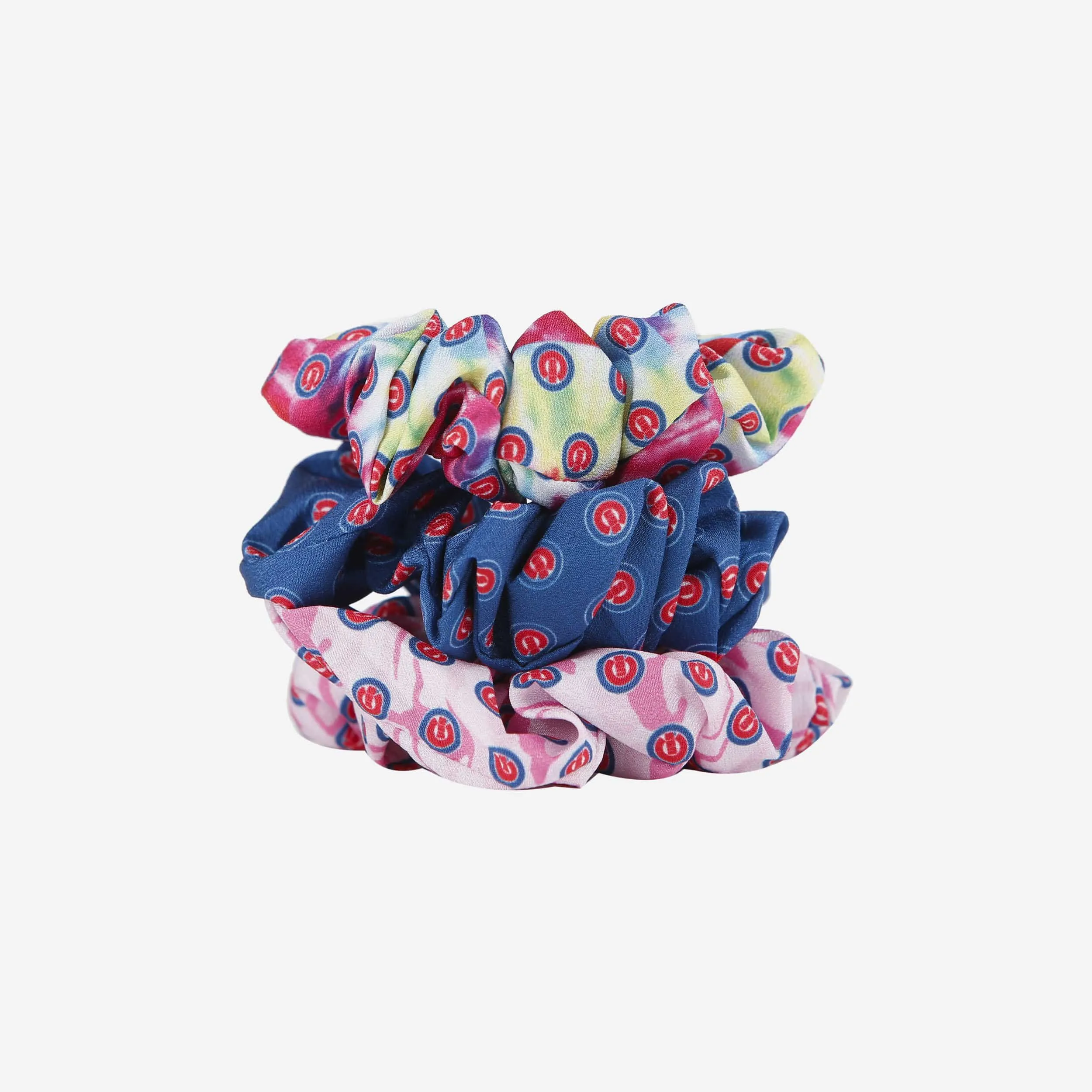 Chicago Cubs Mini Print 3 Pack Scrunchies