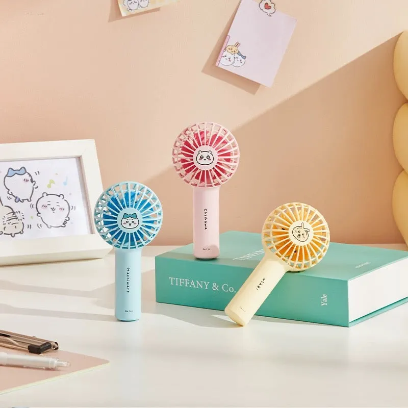 ChiiKawa X Miniso | ChiiKawa Hachiware Usagi Mini Fan - USB Handheld Fan Kawaii items Room Decoration doll