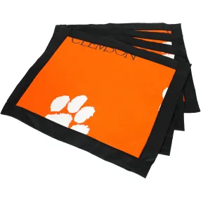 Clemson Tigers Placemat Set, Set of 4 Cotton and Reusable Placemats