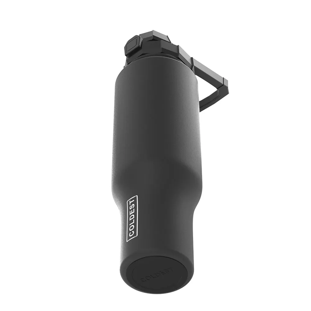 COLDEST 46 Oz (1.3L) Shaker Bottle with Wide Mouth 3 Lids